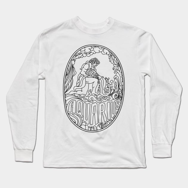 AQUARIUS Long Sleeve T-Shirt by TheCosmicTradingPost